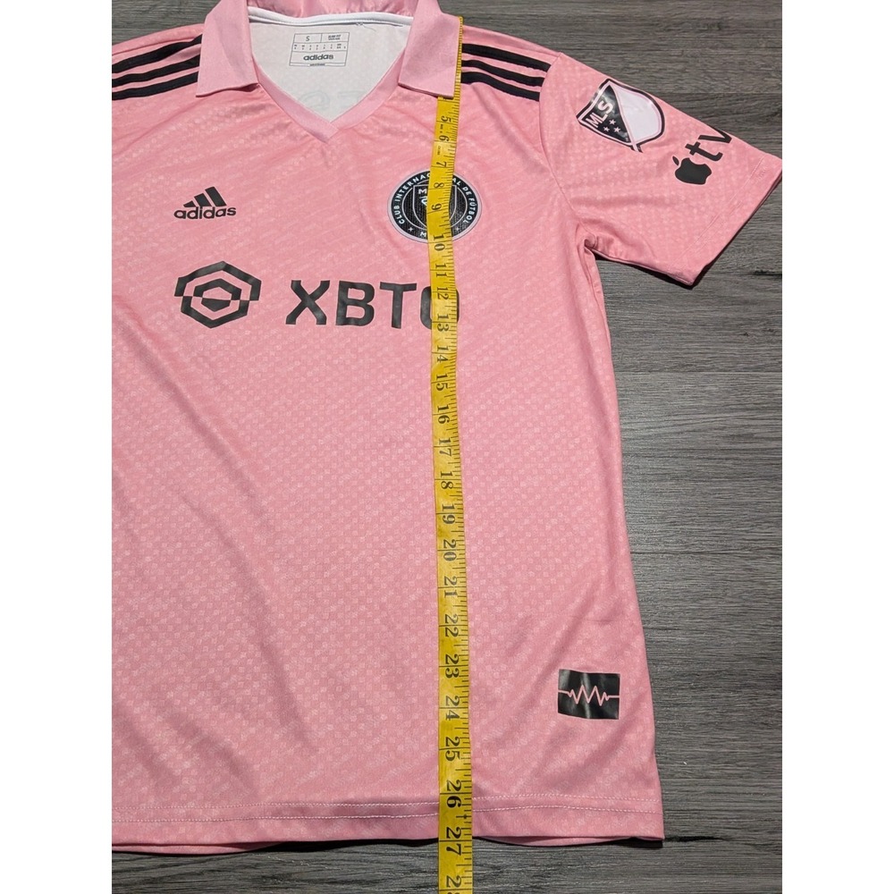 Adidas Men's Pink Inter Miami Messi #10 Soccer Futbol MLS Slim Fit Jersey Size S - Picture 4 of 7